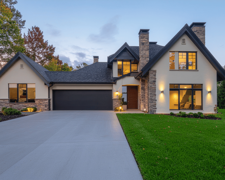 Modern custom home interior and exterior design showcasing high-quality residential construction in Ottawa