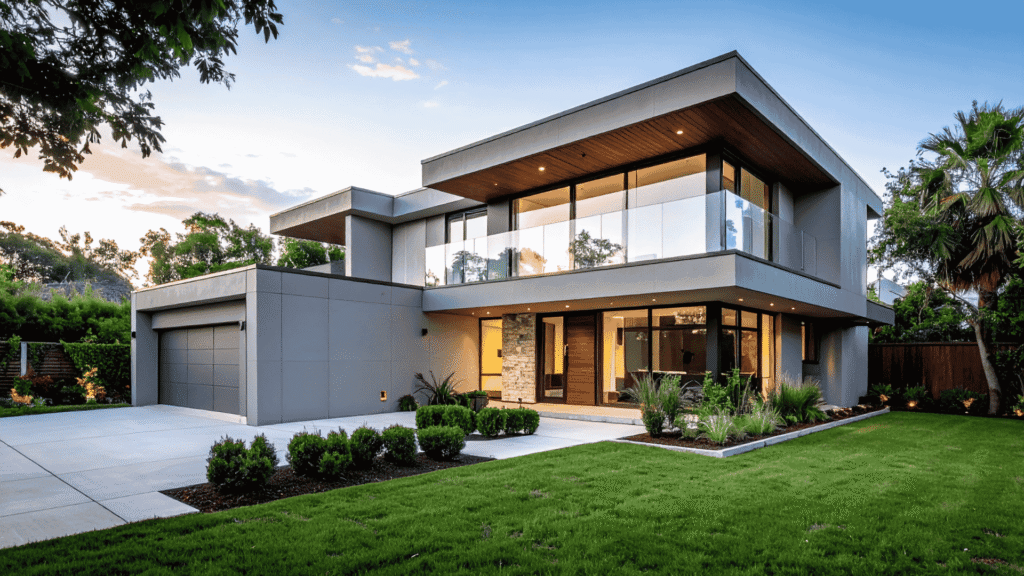 Custom home build in Ottawa showcasing modern architecture and high-quality construction